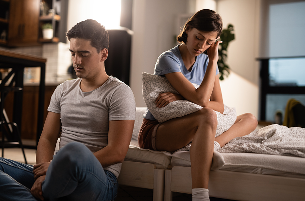 Sad couple